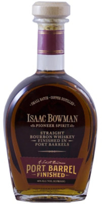 Isaac Bowman Small Batch Copper Distilled Port Finished Straight Bourbon Whiskey 92 Proof - 750 Ml - Image 1