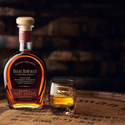 Isaac Bowman Small Batch Copper Distilled Port Finished Straight Bourbon Whiskey 92 Proof - 750 Ml (limited quantities may be available in store) - Image 4