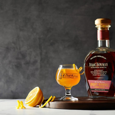 Isaac Bowman Small Batch Copper Distilled Port Finished Straight Bourbon Whiskey 92 Proof - 750 Ml (limited quantities may be available in store) - Image 3