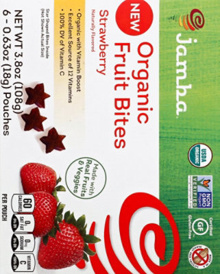 Jamba Fruit Bite Orgn Stwbry - 3.8 OZ - Image 3