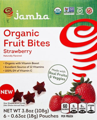 Jamba Fruit Bite Orgn Stwbry - 3.8 OZ - Image 2