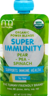 Nurturme Org Sup Immun Pear Pea Spch Pch - 3.5 OZ - Image 2