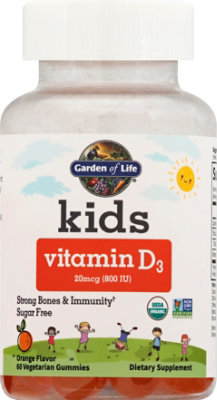 Garden Of Life Kids Vitamin D3 20mcg Gummy - 60EA - Image 2