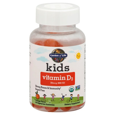 Garden Of Life Kids Vitamin D3 20mcg Gummy - 60EA - Image 1