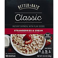 Better Oats Inst Oatml Strawberry&cream - 12.3 OZ - Image 2