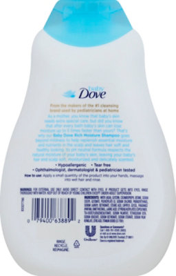 Dove Baby Moisturizing Shampoo 13 Oz - 13 OZ - Image 3