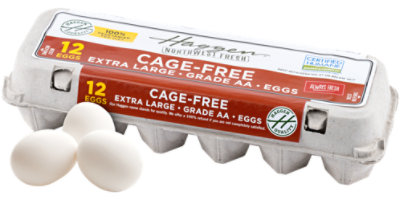 Haggen Cage Free Eggs Lxl - 12 CT - Image 1