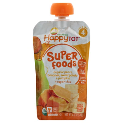 Happy Tot Organics Stage 4 Pumpkin Sweet Potato Pear - 4.22 Oz - Image 1