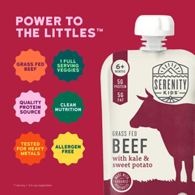 Serenity Kids Grs Fed Beef Kale Swt Potatoes - 3.5 OZ - Image 2