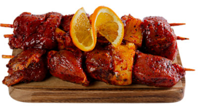 Haggen Pork Jamaican Jerk Marinated Kabob w/ Pineapple All Natural Raised in the USA - .5 lb. ea. - Image 1