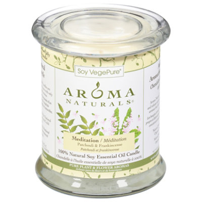 Aroma Natural Meditation Glass Candle - 8.8  Oz - Image 3