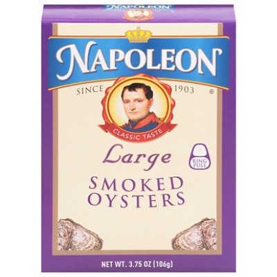 Napoleon Large Smoked Oysters - 3.66 OZ - Image 1