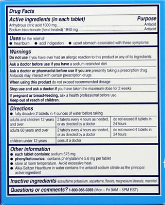 Alka-Seltzer Extra Strength Antiacid Tablets - 36 Count - Image 3