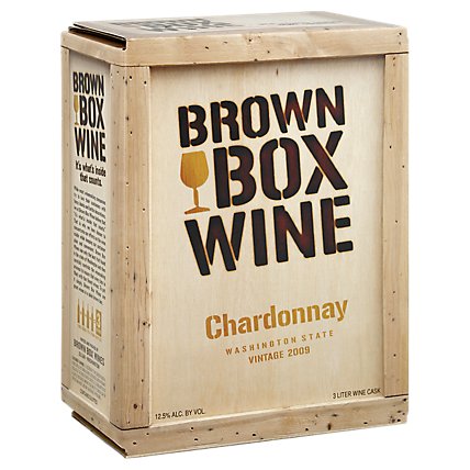 Brown Box Wine Chardonnay - 3 LT - Image 1