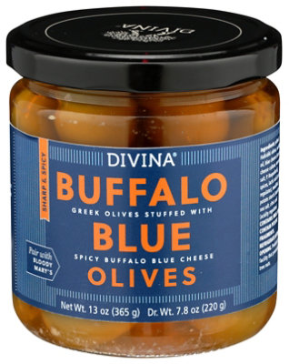 Divina Olives Buffalo Blue Stuffed - 13 OZ - Image 1