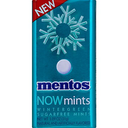 Mentos Now Mints Wintergreen In A Tin - 1.09 OZ - Image 2
