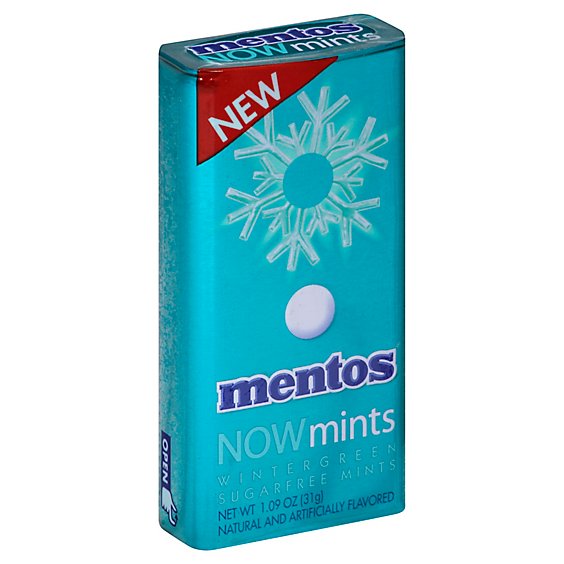 Mentos Now Mints Wintergreen In A Tin - 1.09 OZ