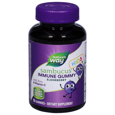 Natures Way Sambucus Dietary Supplement Gummies Standardized Elderberry - 60 Count - Image 3