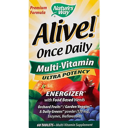 Natures Way Alive Daily Multivitamin - 60 CT - Image 2