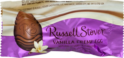 Russell Stover Vanilla Creme Egg - 1 OZ - Image 1