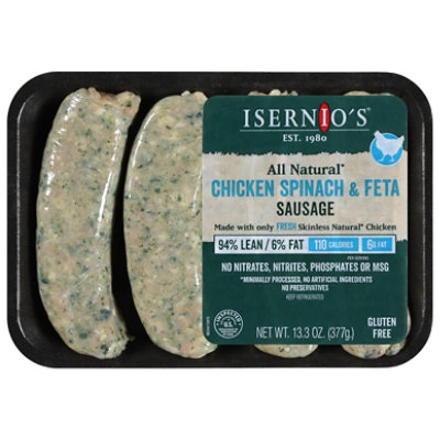 Isernios Chicken Spinach And Feta Link Sausage - 13.3 OZ - Image 2