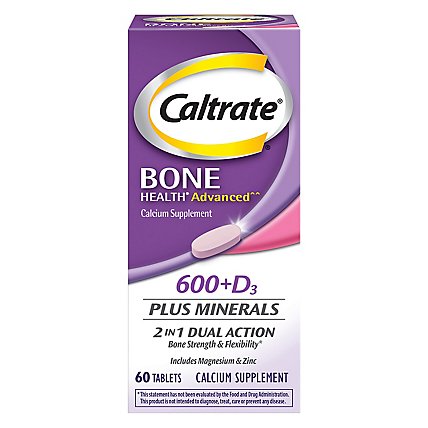 Caltrate Calcium Plus Supplement - 60 CT - Image 2