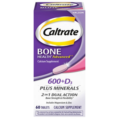 Caltrate Calcium Plus Supplement - 60 CT - Image 1
