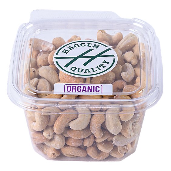 Organic Roasted Salted Dry Whole Cashews - 10 Oz