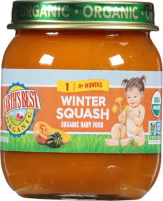 Earths Best Organic Winter Squash Stage 2 Baby Food - 4 OZ - Image 2