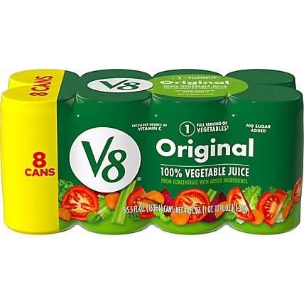 V8 100% Original Vegetable Juice - 8-5.5 FZ - Image 2
