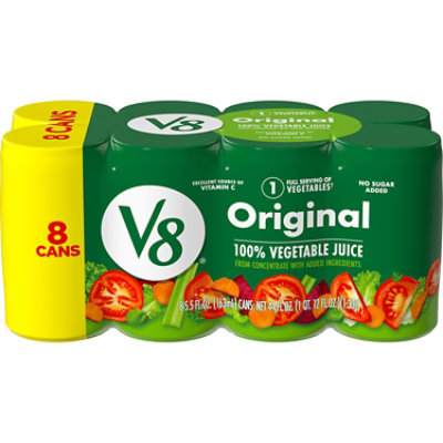 V8 100% Original Vegetable Juice - 8-5.5 FZ