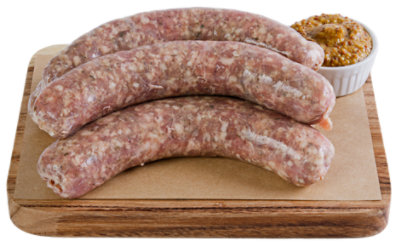 Haggen Pork Beer Bratwurst Sausage Link All Natural Raised in the USA - 1 lb. - Image 1