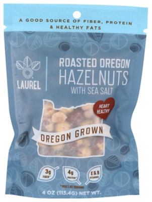Laurel Foods Hazelnuts Roasted & Slated - 4 OZ - Image 1