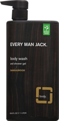 Every Man Jack Sandalwood Bodywash - 33.8 OZ - Image 2
