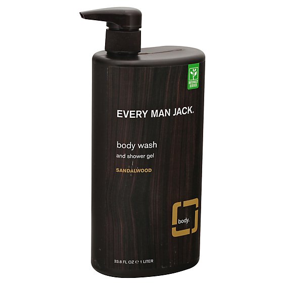 Every Man Jack Sandalwood Bodywash - 33.8 OZ