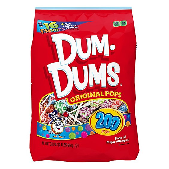 Dum Dum Pops Gusset Bag - 200 CT
