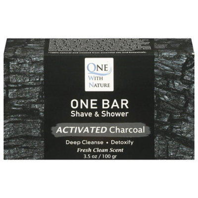 One With Nature Shave & Shampoo Bar Acti - 3.5 OZ - Image 3