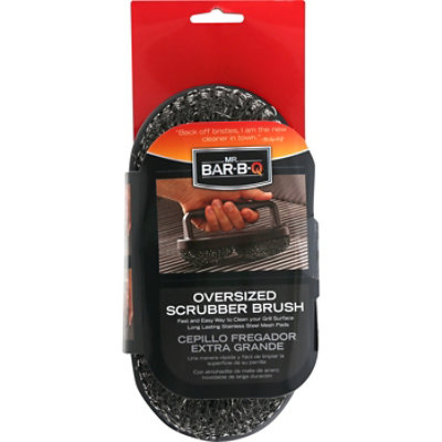 Hand Held Barbeque Scrubber Brush - EA - Image 1