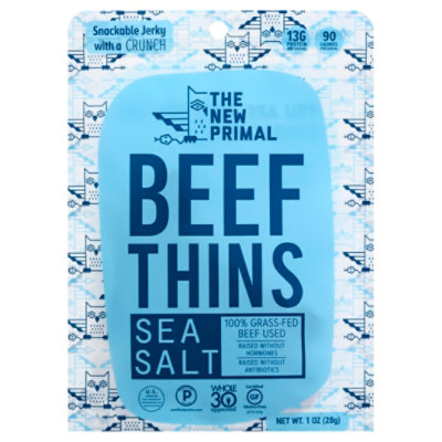 New Prmal Sea Salt Beef Thins - 1 OZ - Image 1