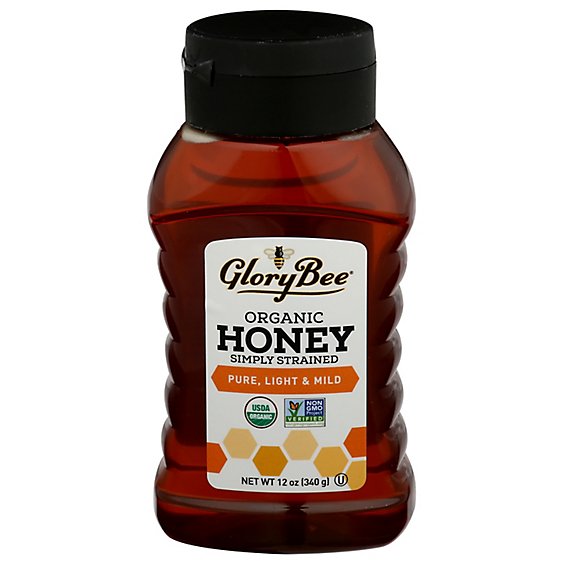 Glory Bee Honey Clovr Sqz Bear Organic - 12 OZ