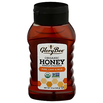 Glory Bee Honey Clovr Sqz Bear Organic - 12 OZ - Image 1