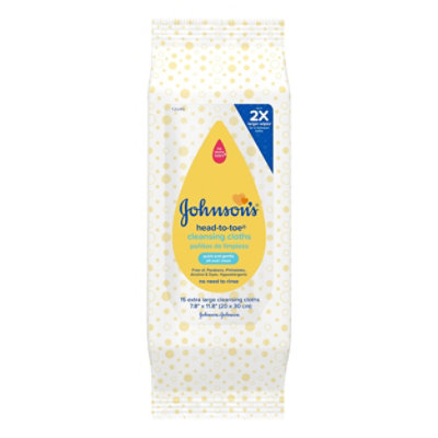 J&j Baby Head To Toes Cleansing Cloths - 15 CT - Image 3