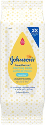 J&j Baby Head To Toes Cleansing Cloths - 15 CT - Image 2