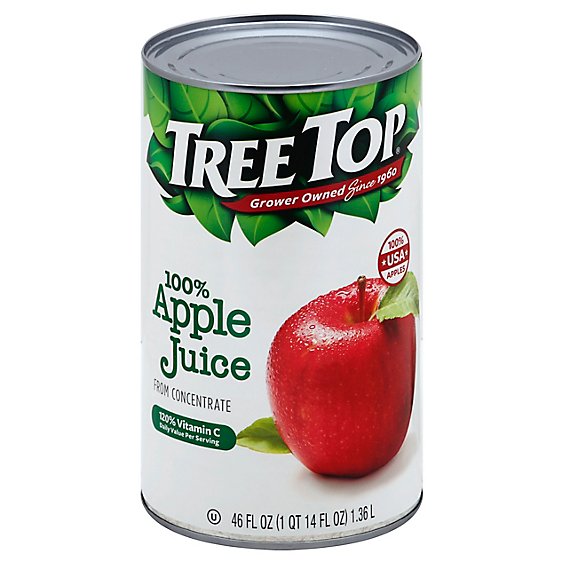Tree Top Juice Apple Can - 46 FZ