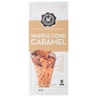 Chocolate Chocolate Chocolate Milk Chocolate Bar Waffle Cone Caramel - 3.5 Oz - Image 3