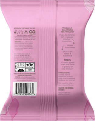 Burts Bees Micellar Makeup Remover Towelettes Rose - 30 CT - Image 4