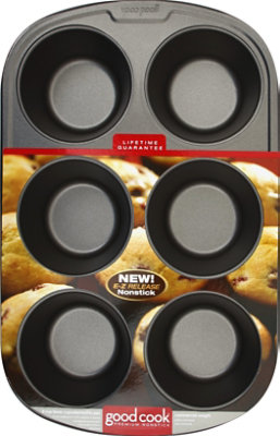 GoodCook Texas Muffin Tin Non Stick 6 Cups - EA - Image 2