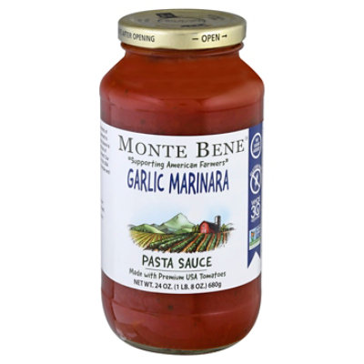 Monte Bene Pasta Sauce Garlic Marinara - 24 Oz - Image 3