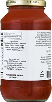 Monte Bene Pasta Sauce Garlic Marinara - 24 Oz - Image 6