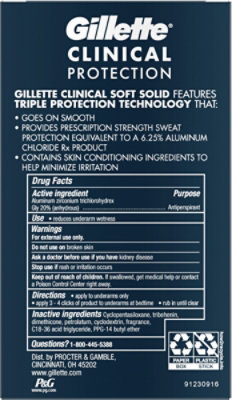 Gillette Clinical Antiperspirant Clean Scent - 1.7 OZ - Image 5